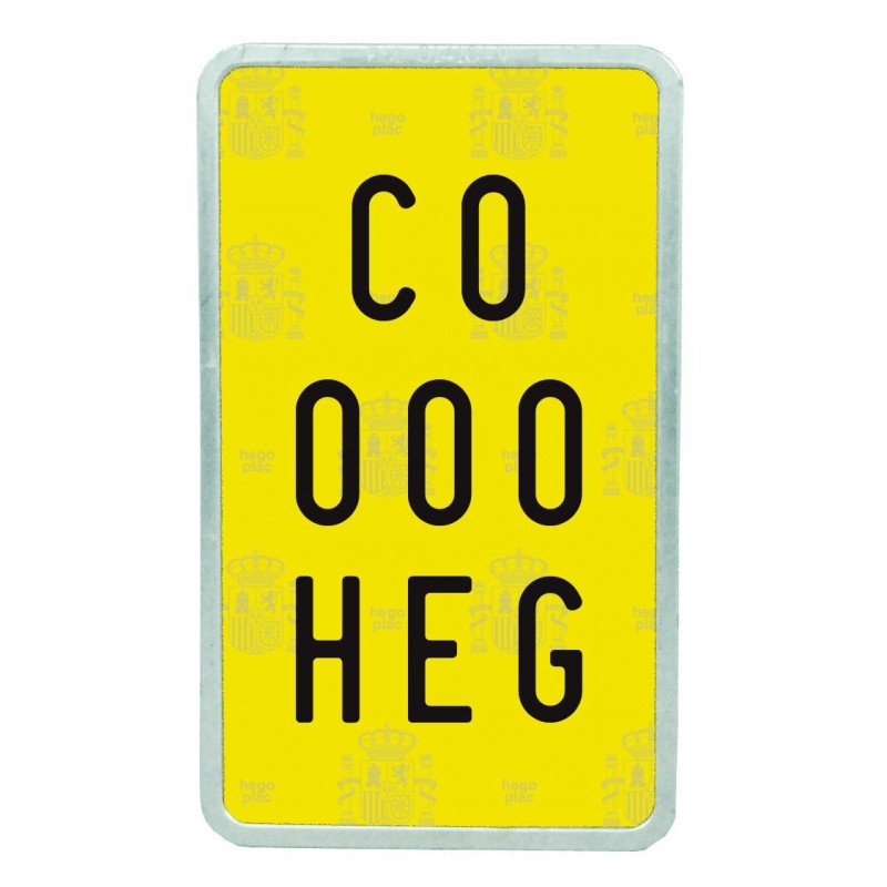 PLACA DE CICLOMOTOR