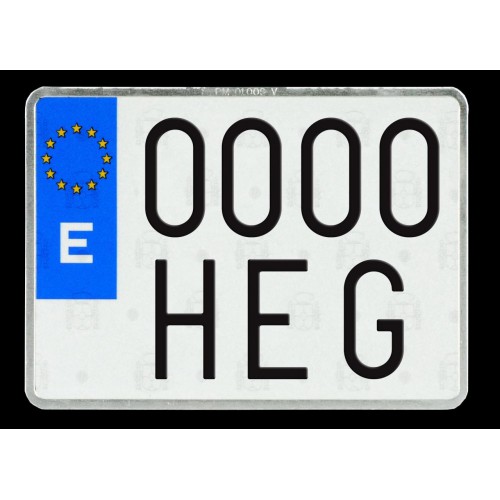 PLACA DE MOTO EUROPEA