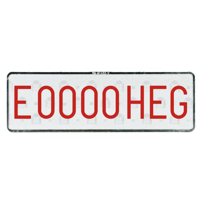 PLACA DE V.E. LARGA 340X110