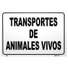 PLACA TRANSPORTES ANIMALES VIVOS