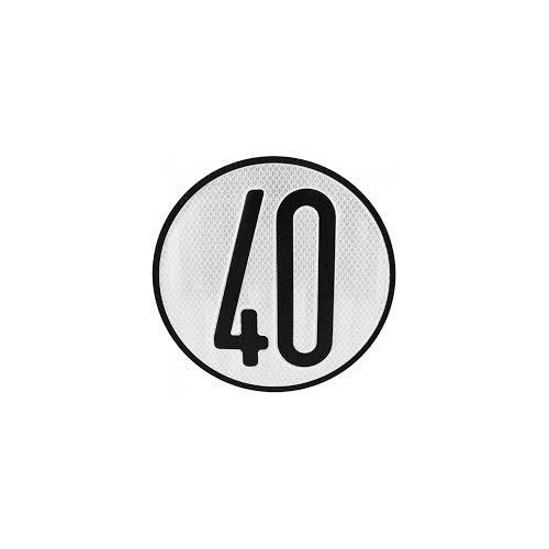 SEÑAL V-4 LIM. VELOCIDAD 40 KM/H (20CM)