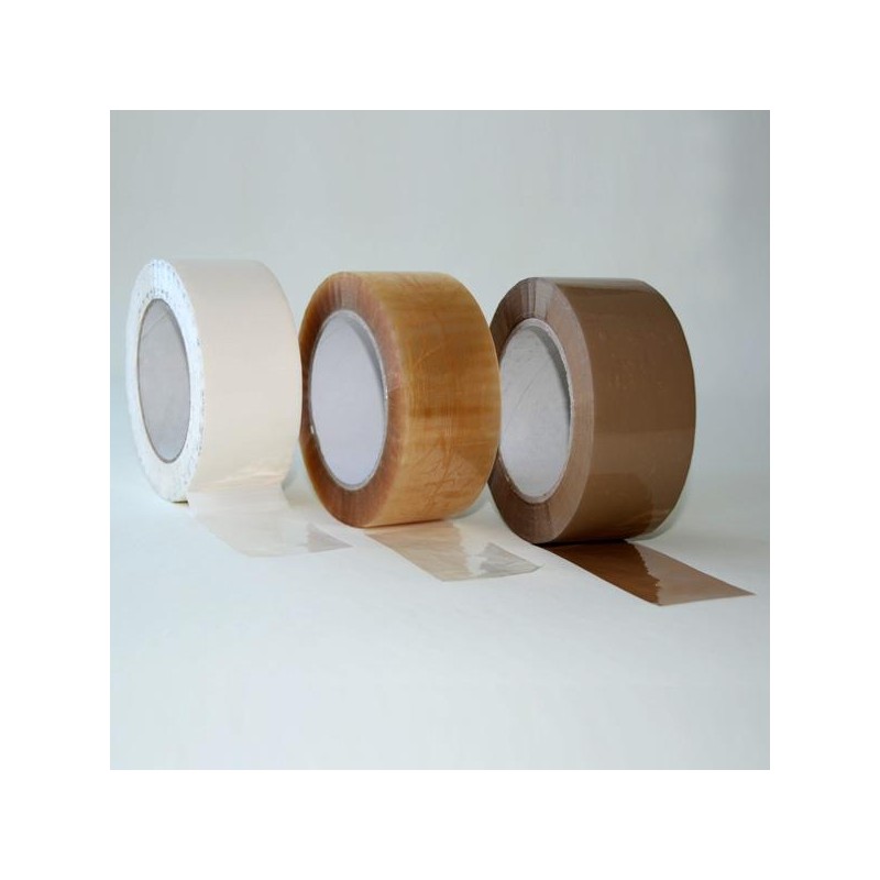 CINTA ADHESIVA EMBALAJE POLIPROPILENO BLANCA/TRANSP/MARRON 132X50 m