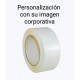 CINTA ADHESIVA EMBALAJE PVC BLANCA PERSONALIZADA 128X50 m