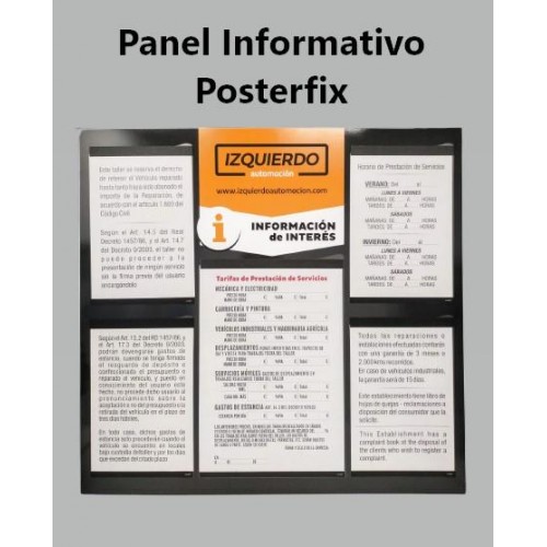 PANEL INFORMATIVO POSTERFIX (Especial talleres)