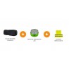 KIT SEGURIDAD V-16 PERS. BOLSO PIEL CON BALIZA LED
