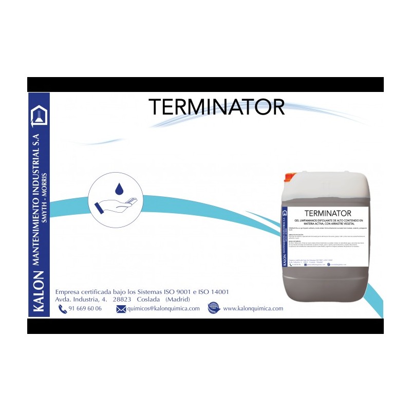 TERMINATOR GEL LIMPIADOR EXFOLIANTE 10 L